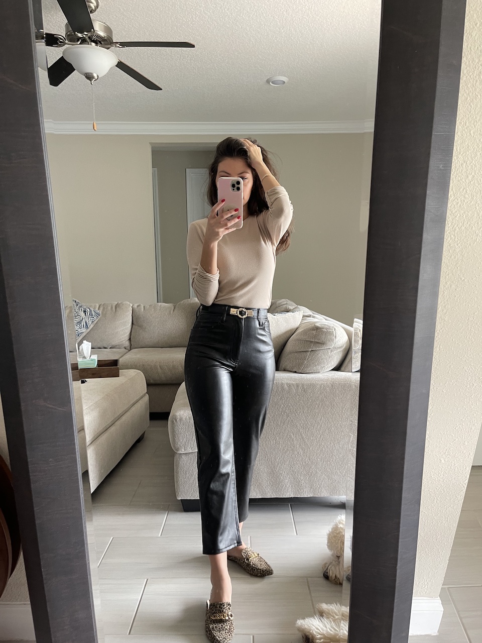 Abercrombie Faux Leather pants 